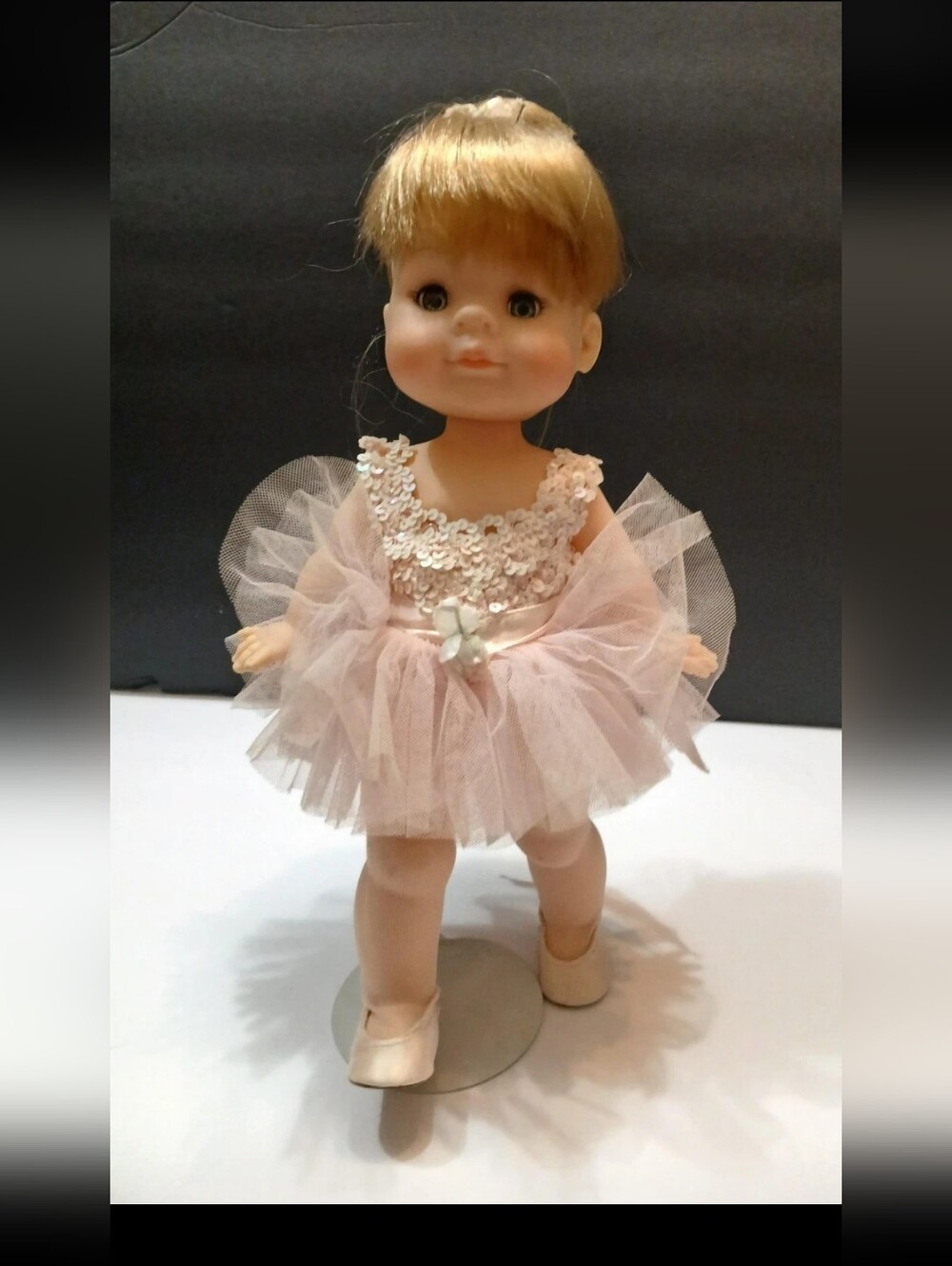 Vintage Madame Alexander Pink Tulle Ballerina Doll with Sequin Bodice 1964